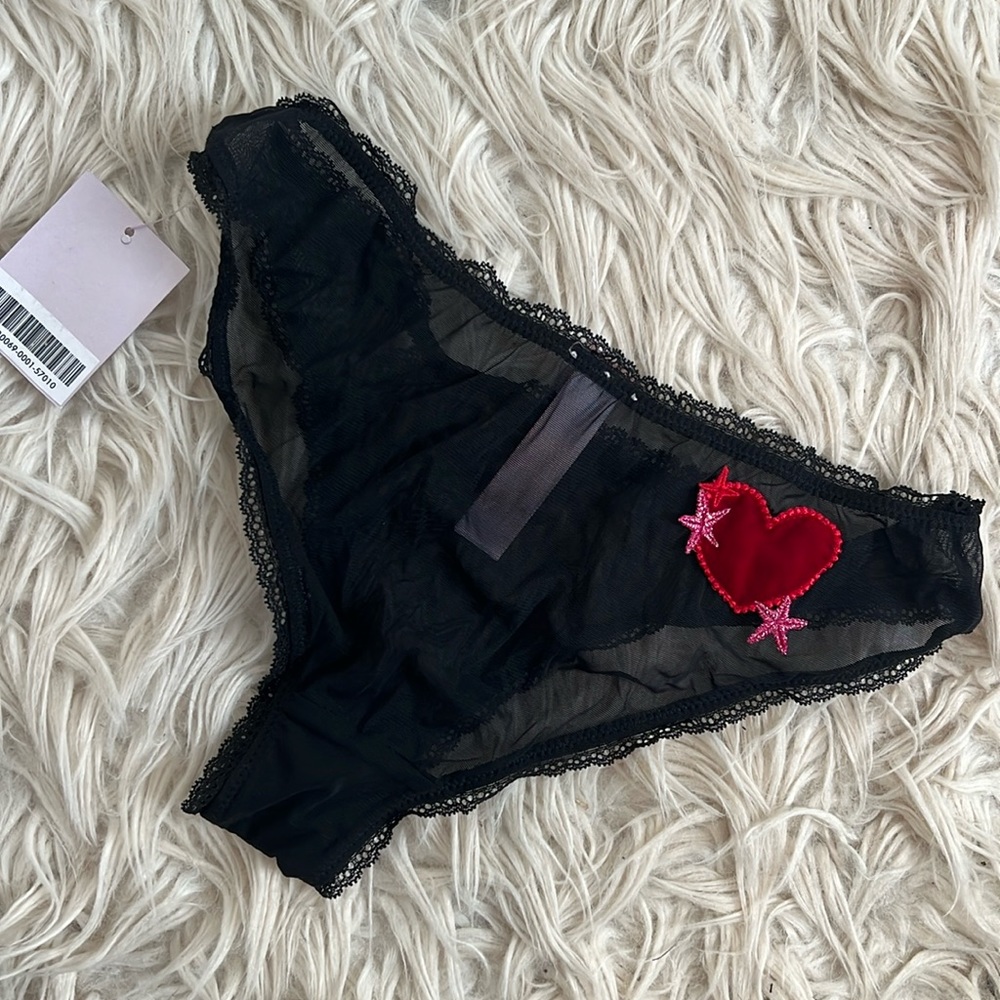 NWT/NBW - See Through W/ Lace Detail Panties